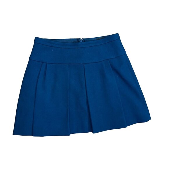 J.Crew Teal Box Pleat Skirt in Crepe Size 6 - Picture 2 of 3